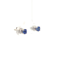 Load image into Gallery viewer, 14k White Gold Tanzanite Studs
