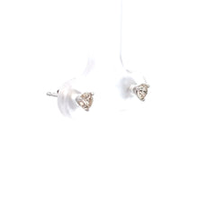 Load image into Gallery viewer, 14k White Gold Diamond Studs
