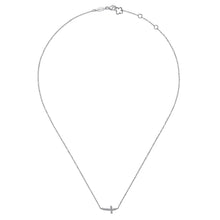 Load image into Gallery viewer, 14k White Gold Diamond Necklace
