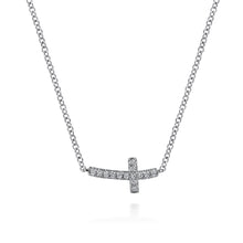 Load image into Gallery viewer, 14k White Gold Diamond Necklace
