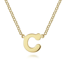 Load image into Gallery viewer, 14k Yellow Gold Initial Necklace
