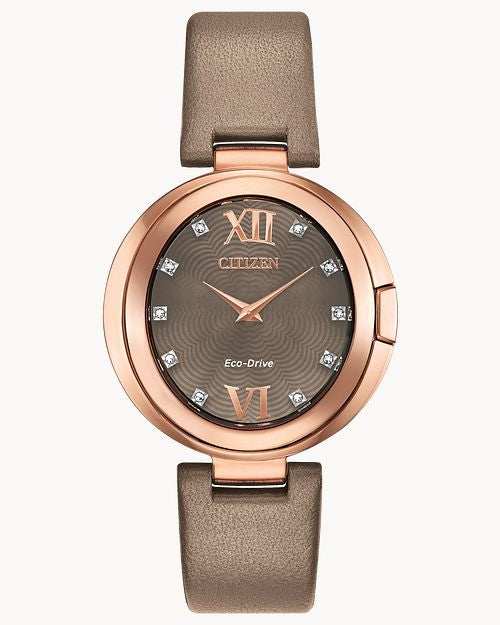 Citizen women's leather online watches