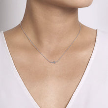 Load image into Gallery viewer, 14k White Gold Diamond Necklace
