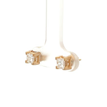 Load image into Gallery viewer, 14k Yellow Gold Diamond Studs
