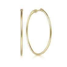 Load image into Gallery viewer, 14k Yellow Gold Hoop Earrings
