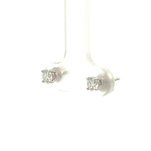 Load image into Gallery viewer, 14k White Gold Diamond Studs
