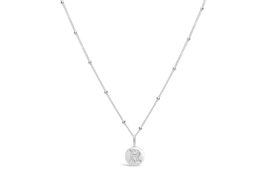 Pavé Love Letter Necklace 