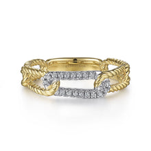 Load image into Gallery viewer, 14k Two Tone Diamond Ring
