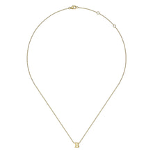 Load image into Gallery viewer, 14k Yellow Gold Initial Necklace
