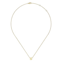 Load image into Gallery viewer, 14k Yellow Gold Initial Necklace
