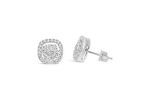 Load image into Gallery viewer, &quot;Dress Up&quot; Earring Silver Pavé-Pavé
