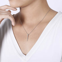 Load image into Gallery viewer, 14k White Gold Diamond Necklace

