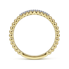 Load image into Gallery viewer, 14k Yellow Gold Diamond Stackable Ring
