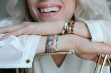Load image into Gallery viewer, Skylar Paige - SELF LOVE - Morse Code Tila Beaded Bracelet - Passionate Peach
