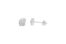 Load image into Gallery viewer, &quot;Dress Up&quot; Earring Silver Pavé-Pavé
