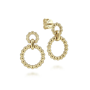 14k Yellow Gold Dangle Earrings