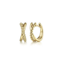 Load image into Gallery viewer, 14k Yellow Gold Huggie Earrings
