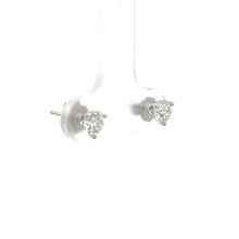 Load image into Gallery viewer, 14k White Gold Diamond Studs
