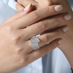 14k White Gold Diamond Ring