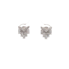 Load image into Gallery viewer, 14k White Gold Diamond Earrings
