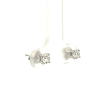 Load image into Gallery viewer, 14k White Gold Diamond Studs
