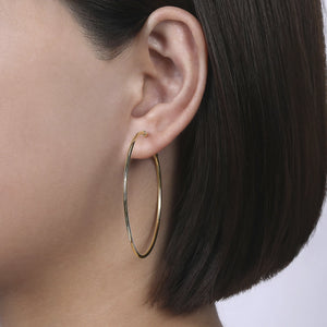14k Yellow Gold Hoop Earrings