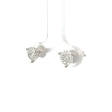 Load image into Gallery viewer, 14k White Gold Diamond Studs
