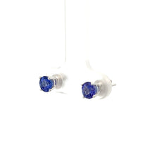 Load image into Gallery viewer, 14k White Gold Tanzanite Studs
