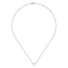 Load image into Gallery viewer, 14k Yellow Gold Initial Necklace
