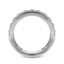 Load image into Gallery viewer, 14k Two Tone Diamond Band
