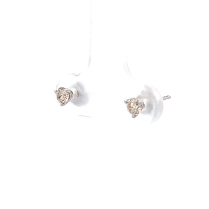 14k White Gold Diamond Studs