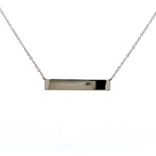 Load image into Gallery viewer, Sterling Silver Engraveable Bar Necklace
