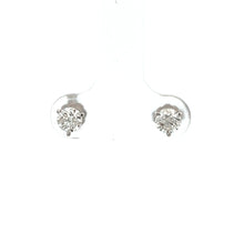 Load image into Gallery viewer, 14k White Gold Diamond Studs
