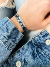 Load image into Gallery viewer, Skylar Paige - SELF LOVE - Morse Code Tila Beaded Bracelet - Luxe Lapis
