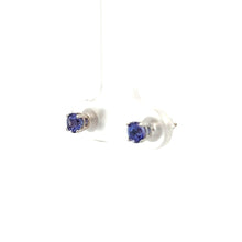 Load image into Gallery viewer, 14k White Gold Tanzanite Studs
