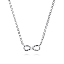 Load image into Gallery viewer, 14k White Gold Infinity Necklace
