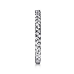 14k White Gold Stackable Ring