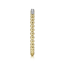 Load image into Gallery viewer, 14k Yellow Gold Diamond Stackable Ring
