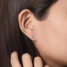 Load image into Gallery viewer, 14k White Gold Diamond Studs
