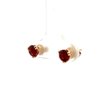 Load image into Gallery viewer, 14k Yellow Gold Garnet Studs
