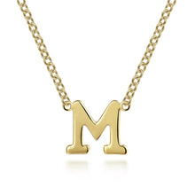 Load image into Gallery viewer, 14k Yellow Gold Initial Necklace
