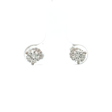 Load image into Gallery viewer, 14k White Gold Diamond Studs
