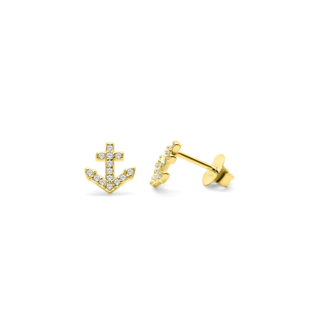 Pavé Anchor Stud