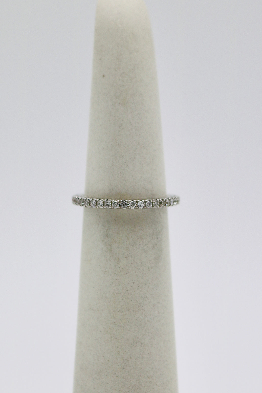 14k White Gold Diamond Eternity Band