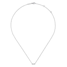 Load image into Gallery viewer, 14k White Gold Infinity Necklace
