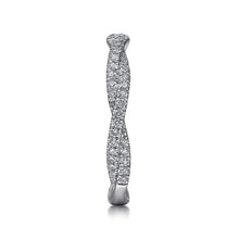 Load image into Gallery viewer, 14k White Gold Diamond Stackable Ring
