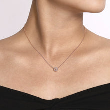 Load image into Gallery viewer, 14k Rose Gold Morganite Necklace with Diamonds
