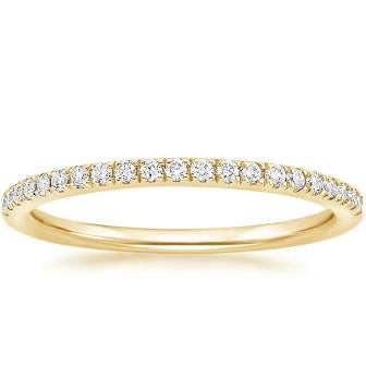 14k Yellow Gold Diamond Anniversary Band