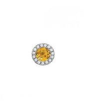 Load image into Gallery viewer, 14k Yellow Gold Citrine Slide Pendant with Diamonds
