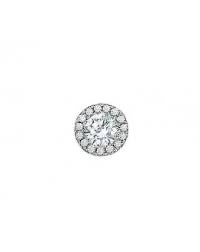 14k White Gold Diamond Slide Pendant